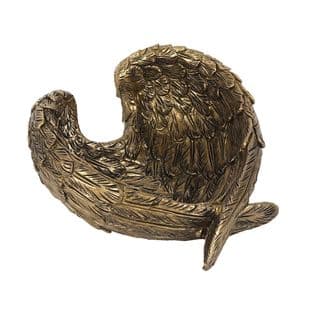 Angel Wings Dish - Large - Antique Gold