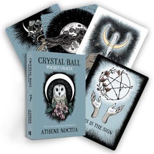 Athene Noctua - Crystal Ball Pocket Oracle (13 Card Deck & Guide Booklet) Pocket Size