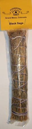 Black Sage 7" Smudge Stick by "Fluorescent Ranch"