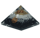 Black Tourmaline & Selenite Orgonite Pyramid