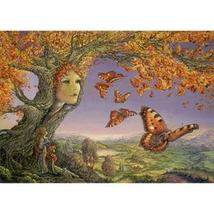Blank Greetings Card "Butterfly Tree" by Josephine Wall