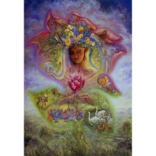 Blank Greetings Card "Creation of Spring" by Josephine Wall
