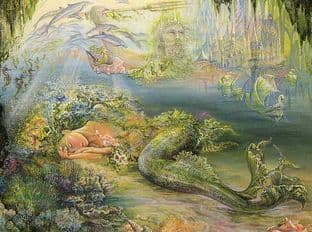 Blank Greetings Card "Dreams of Atlantis" by Josephine Wall