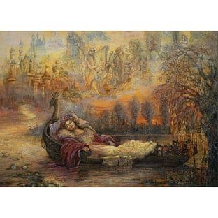 Blank Greetings Card "Dreams of Camelot" by Josephine Wall