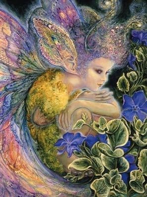 Blank Greetings Card "Fairy Ear-Wings" by Josephine Wall