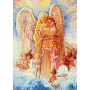 Blank Greetings Card "Guardian Angel" by Josephine Wall