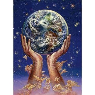 Blank Greetings Card "Hands of Love" by Josephine Wall