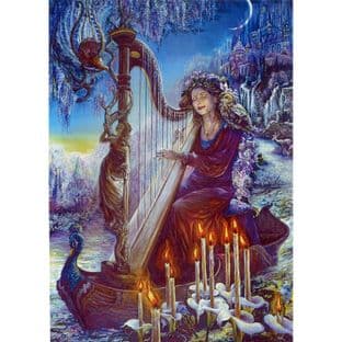 Blank Greetings Card "Minerva's Melody" by Josephine Wall