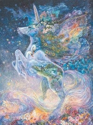 Blank Greetings Card "Soul of a Unicorn" by Josephine Wall