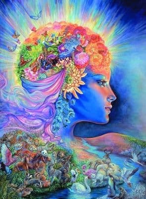 Blank Greetings Card "The Presence of Gaia" by Josephine Wall