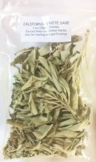 California White Sage "Grandfather Sage" Loose for Smudging (1oz)