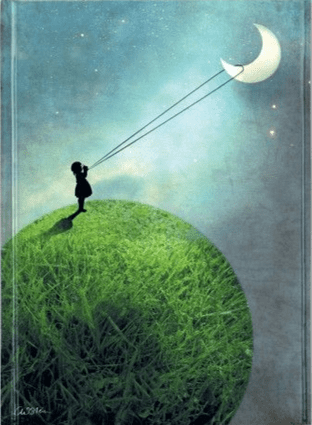 Catrin Welz-Stein: Chasing the Moon (Foiled Journal)