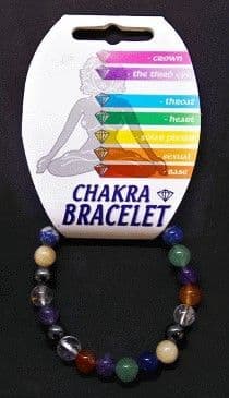 Chakra Round Gemstone Bead Bracelet
