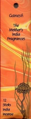 Ganesh: The Mother's India Fragrance Incense 12 Mini-Sticks