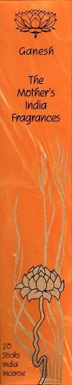 Ganesh: The Mother's India Fragrance Incense 20 Full Length Sticks (V)