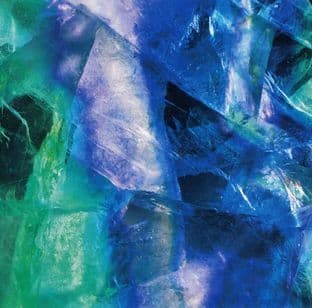 Gemstone Blank Greetings Card - Fluorite (Gem09)