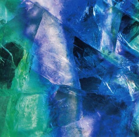Gemstone Blank Greetings Card - Fluorite (Gem09)