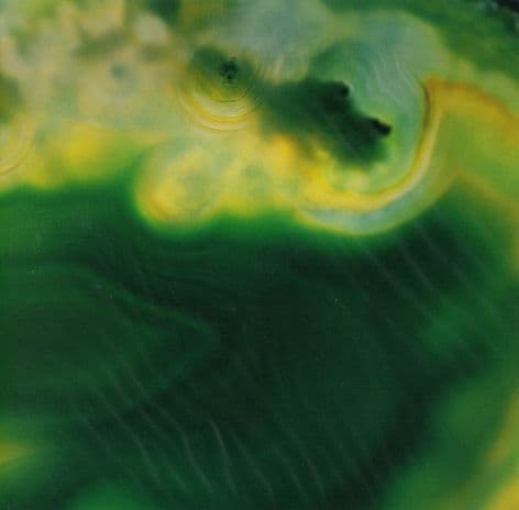 Gemstone Blank Greetings Card - Green Agate