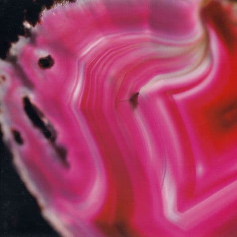 Gemstone Blank Greetings Card - Pink Agate (Gem11)
