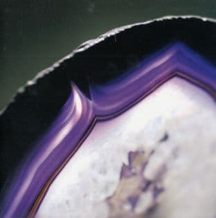 Gemstone Blank Greetings Card - Purple Agate (Gem03)