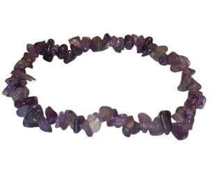 Gemstone Chip Bracelet - Amethyst - Stone of Peace & Spirituality