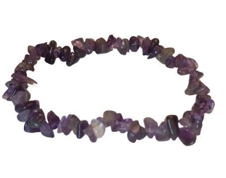 Gemstone Chip Bracelet - Amethyst - Stone of Peace & Spirituality