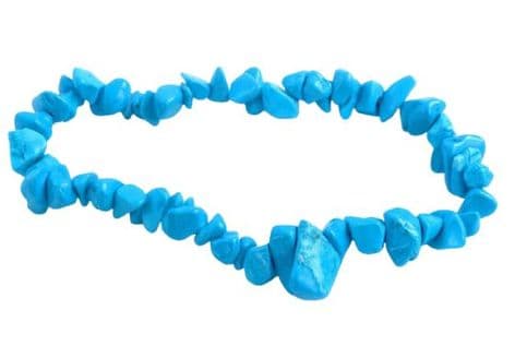 Gemstone Chip Bracelet - Blue Howlite - Stone of Inner Peace & Communication