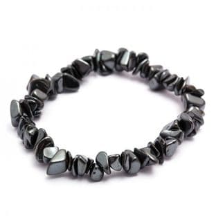 Gemstone Chip Bracelet - Hematite - Stone of Protection, Energy & Grounding