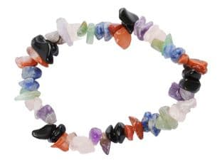 Gemstone Chip Bracelet - Mixed Gemstone