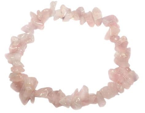 Gemstone Chip Bracelet - Rose Quartz - Stone of Love & Infinite Peace