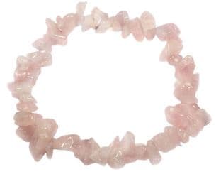 Gemstone Chip Bracelet - Rose Quartz - Stone of Love & Infinite Peace