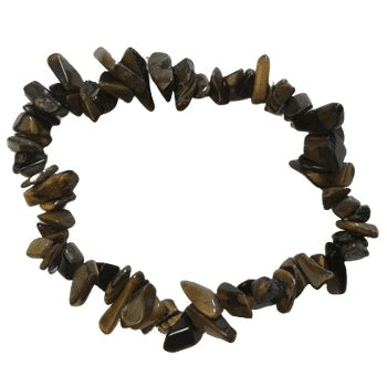 Gemstone Chip Bracelet - Tigers Eye - Stone of Courage & Communication