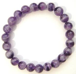Gemstone Power Bead Bracelet: Amethyst - Stone of Peace & Spirituality