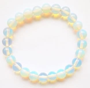 Gemstone Power Bead Bracelet: Opalite