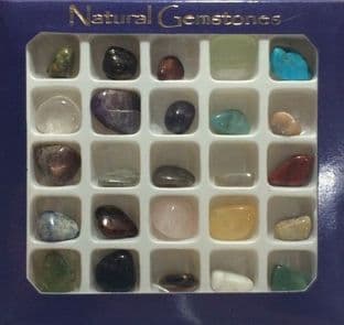 Gemstone Selection Box (25 small tumble stones)