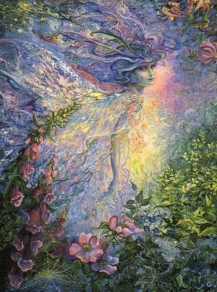 Inspirational Card "I Think I Saw a Fairy" Inspirational Greetings Card by Josephine Wall (ISG45677)
