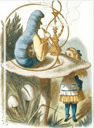 John TennialĀ - Alice and the Caterpillar (Foiled Journal)