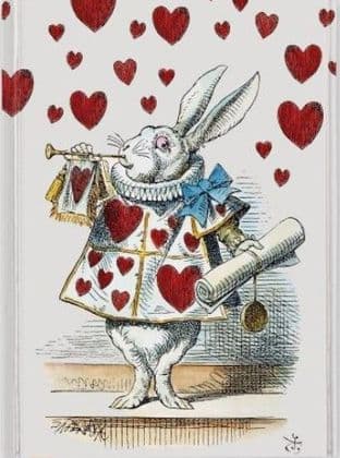 John Tennial - White Rabbit (Foiled Journal)