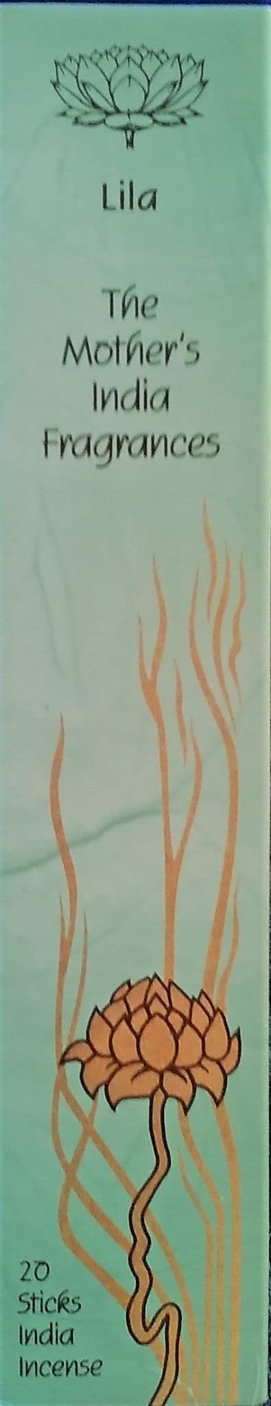 Lila: The Mother's India Fragrance Incense 20 Full Length Sticks