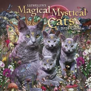 Llewellyn's Magical Mystical Cats Wall Calendar 2026
