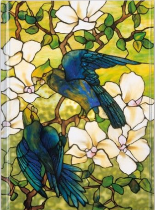 Louis Comfort Tiffany - Hibiscus and Parrots (Foiled Journal)