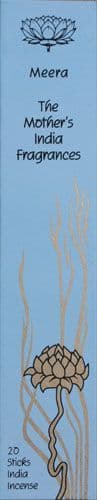 Meera: The Mother's India Fragrance Incense 20 Full Length Sticks