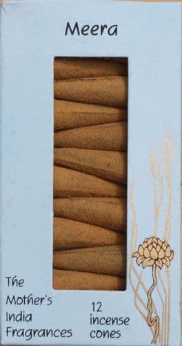Meera: The Mother's India Fragrances Incense 12 Cones