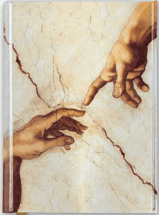 Michelangelo - Creation Hands (Foiled Journal)
