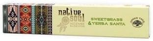 Native Soul - Incense Smudge Sticks - Sweetgrass & Yerba Santa (15gms)