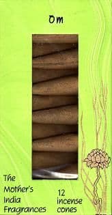 Om: The Mother's India Fragrances Incense 12 Cones