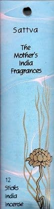 Sattva: The Mother's India Fragrance Incense 12 Mini-Sticks