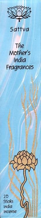 Sattva: The Mother's India Fragrance Incense 20 Full Length Sticks (Vegan)