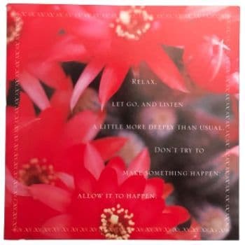 Shakti Gawain Inspirational Blank Greetings Card - Relax - SALE