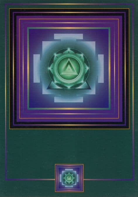 Symbols of the Sacred Blank Greetings Card - Kali Yantra - SALE